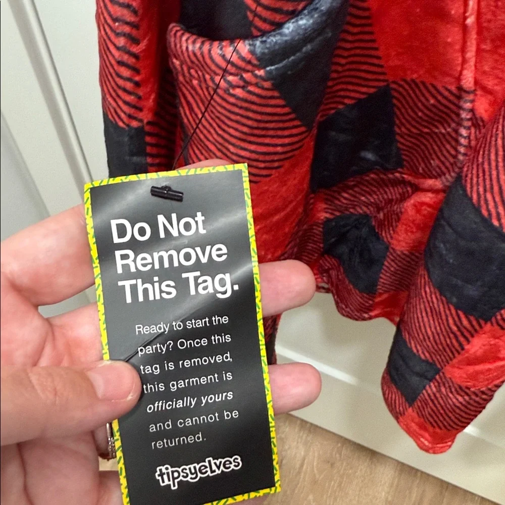 NWT Tipsy Elves Lumberjack Blanket Hoodie